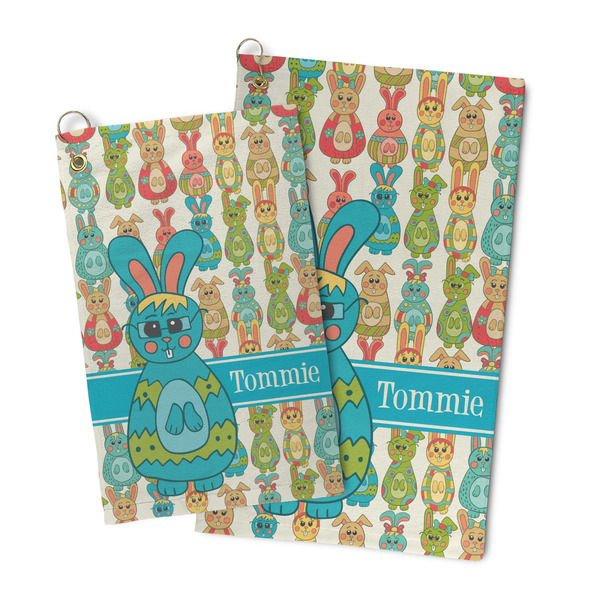 Fun Easter Bunnies Microfiber Golf Towel - PARENT/MAIN