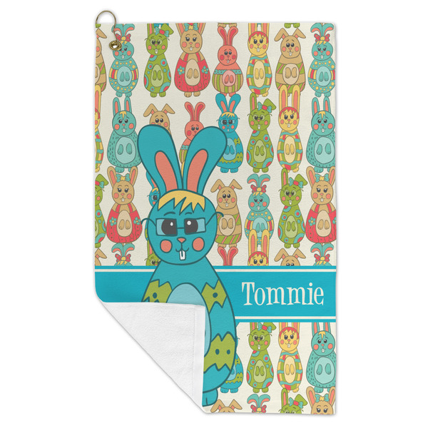 Fun Easter Bunnies Microfiber Golf Towels - FOLD