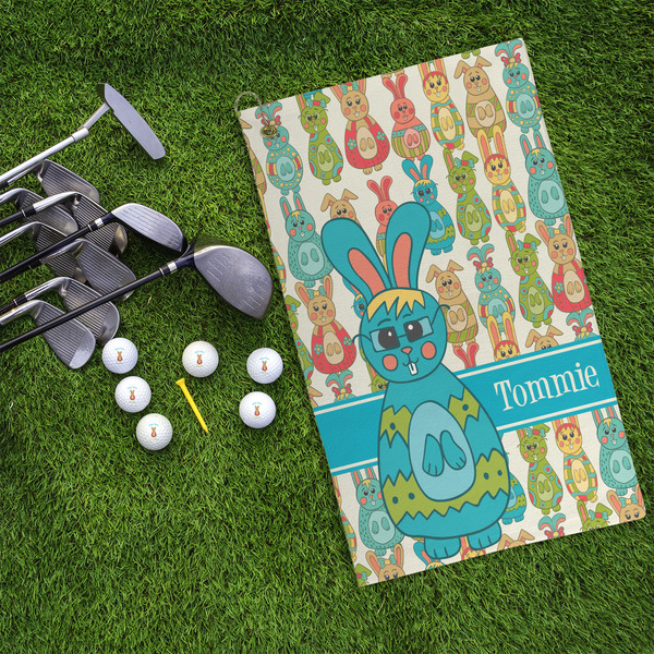 Fun Easter Bunnies Microfiber Golf Towels - LIFESTYLE