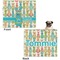 Fun Easter Bunnies Microfleece Dog Blanket - Large- Front & Back