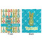 Fun Easter Bunnies Minky Blanket - 50"x60" - Double Sided - Front & Back