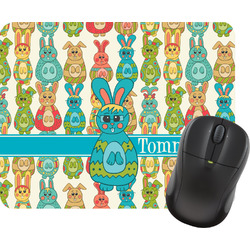Fun Easter Bunnies Rectangular Mouse Pad (Personalized)