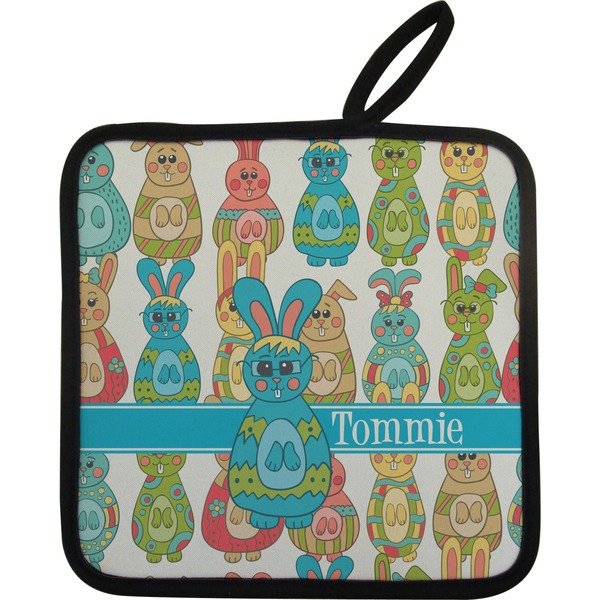 Fun Easter Bunnies Neoprene Pot Holder