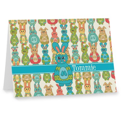 Fun Easter Bunnies Note cards (Personalized)