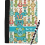 Fun Easter Bunnies Notebook Padfolio - Large w/ Name or Text