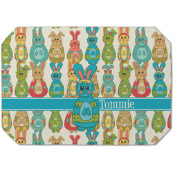 Fun Easter Bunnies Dining Table Mat - Octagon (Single-Sided) w/ Name or Text