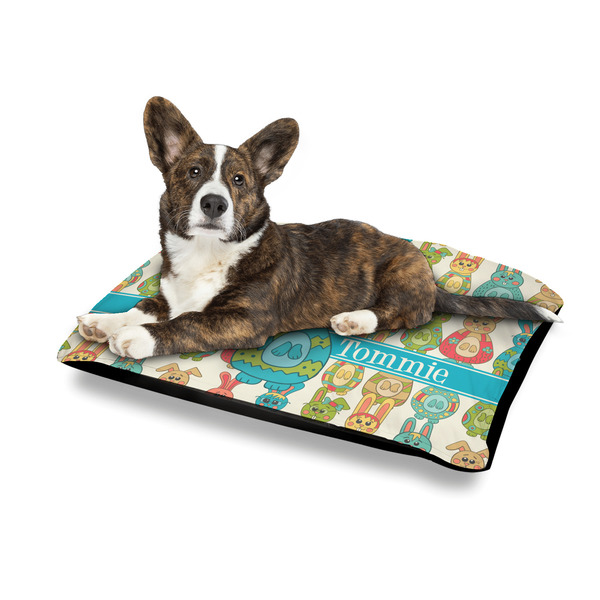 Fun Easter Bunnies Outdoor Dog Beds - Medium - IN CONTEXT