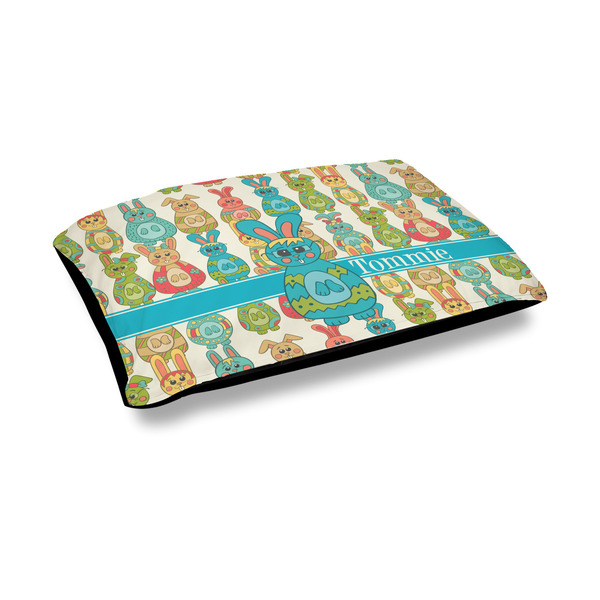Custom Fun Easter Bunnies Outdoor Dog Bed - Medium (Personalized)