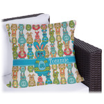 Fun Easter Bunnies Outdoor Pillow - 20" (Personalized)