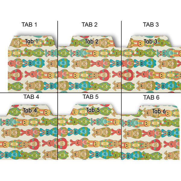 Fun Easter Bunnies Page Dividers - Set of 6 - Approval