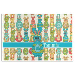 Fun Easter Bunnies Disposable Paper Placemats (Personalized)