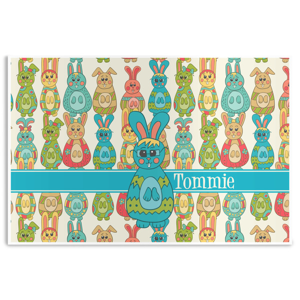Custom Fun Easter Bunnies Disposable Paper Placemats (Personalized)