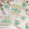 Fun Easter Bunnies Party Supplies Combination Image - All items - Plates, Coasters, Fans