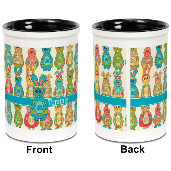Fun Easter Bunnies Pencil Holder - Black - approval