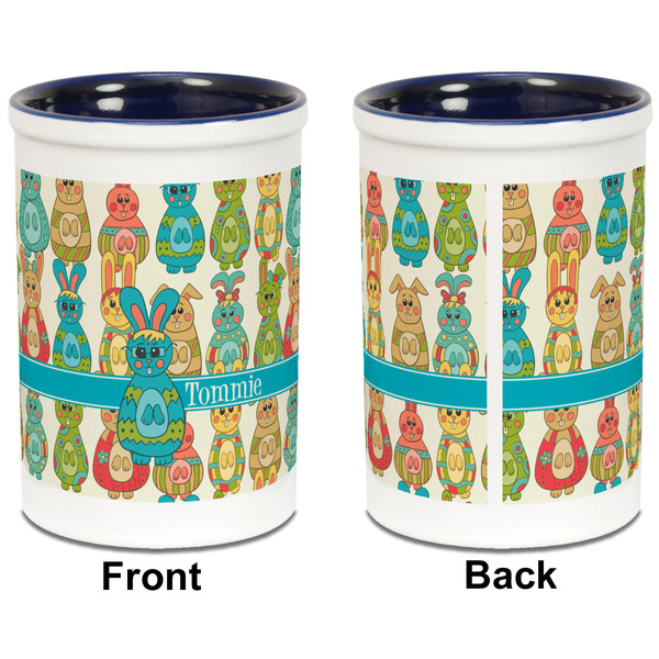 Fun Easter Bunnies Pencil Holder - Blue - approval