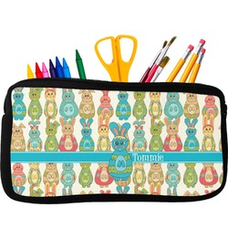 Fun Easter Bunnies Neoprene Pencil Case (Personalized)