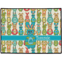 Fun Easter Bunnies Door Mat (Personalized)