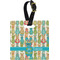 Fun Easter Bunnies Personalized Square Luggage Tag