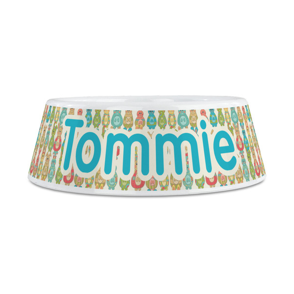 Fun Easter Bunnies Plastic Dog Bowls - Medium - FRONT