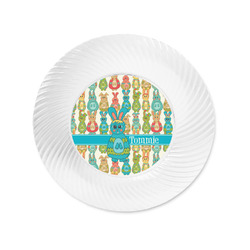 Fun Easter Bunnies Plastic Party Appetizer & Dessert Plates - 6" (Personalized)