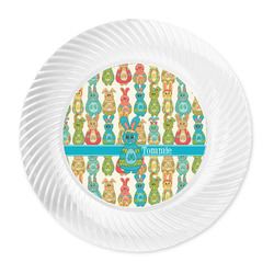 Fun Easter Bunnies Plastic Party Dinner Plates - 10" (Personalized)