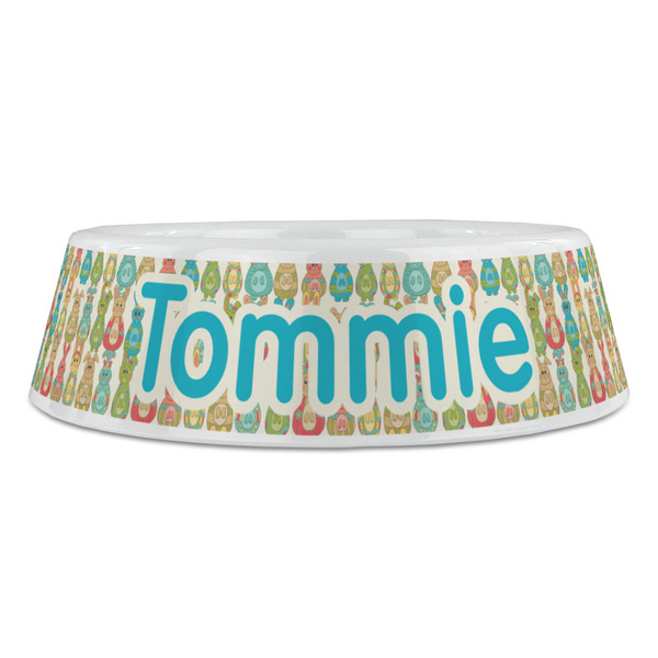 Fun Easter Bunnies Plastic Pet Bowls - Large - FRONT