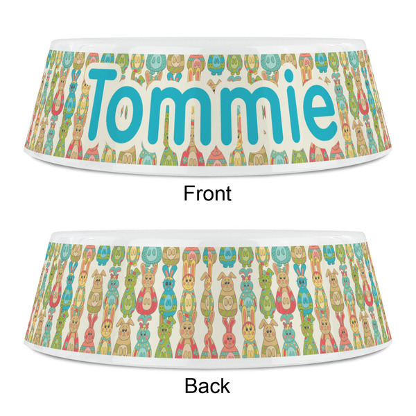 Fun Easter Bunnies Plastic Pet Bowls - Small - APPROVAL