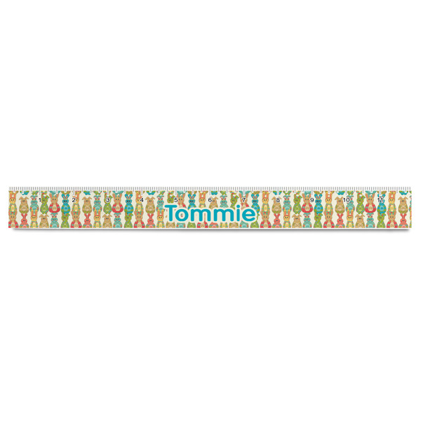 Fun Easter Bunnies Plastic Ruler - 12" - FRONT
