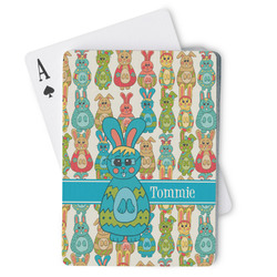 Fun Easter Bunnies Playing Cards (Personalized)