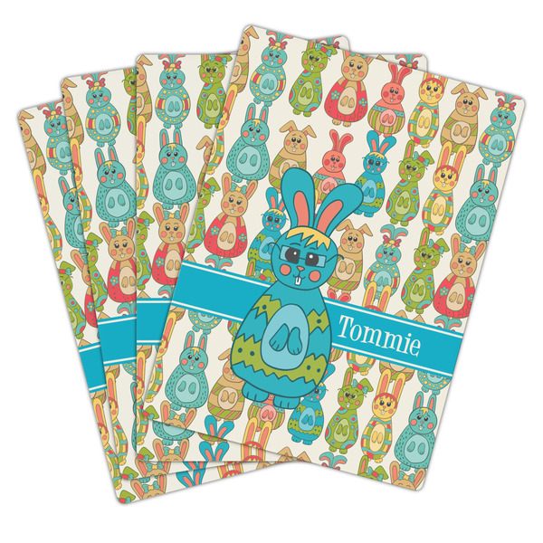 Fun Easter Bunnies Playing Cards - Hand Back View