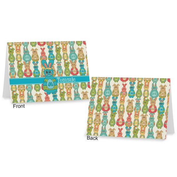 Fun Easter Bunnies Postcard - Front and Back