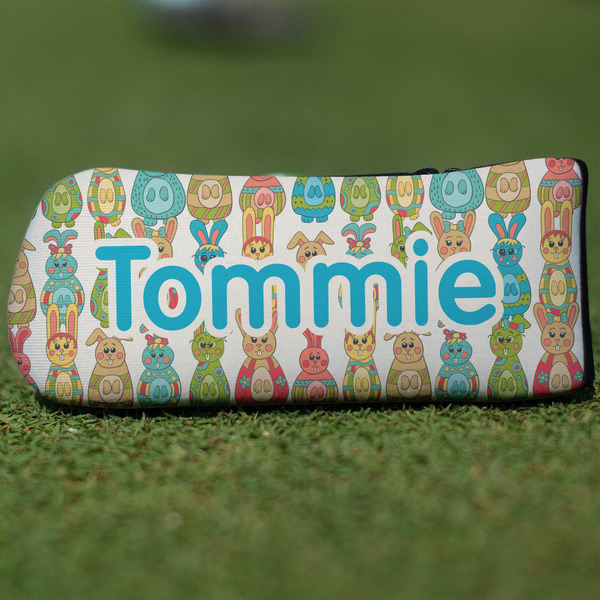 Custom Fun Easter Bunnies Blade Putter Cover (Personalized)