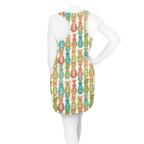 Fun Easter Bunnies Racerback Dress - On Model - Back