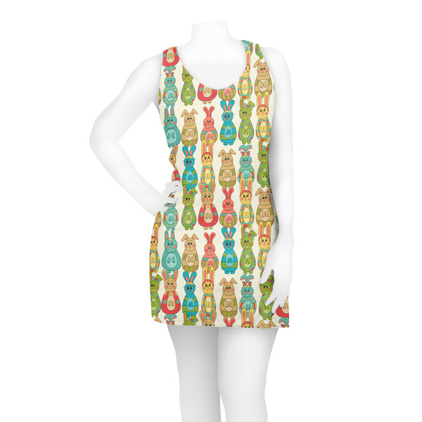 Fun Easter Bunnies Racerback Dress - On Model - Front
