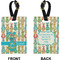 Fun Easter Bunnies Rectangle Luggage Tag (Front + Back)