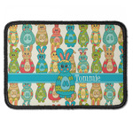 Fun Easter Bunnies Iron On Rectangle Patch w/ Name or Text