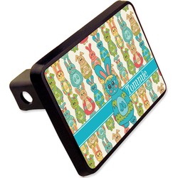 Fun Easter Bunnies Rectangular Trailer Hitch Cover - 2" (Personalized)