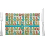 Fun Easter Bunnies Glass Rectangular Lunch / Dinner Plate (Personalized)