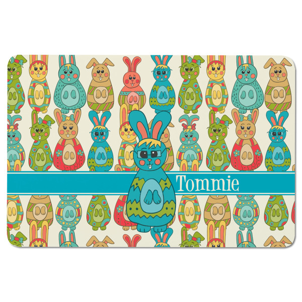 Fun Easter Bunnies Rectangular Fridge Magnet - FRONT