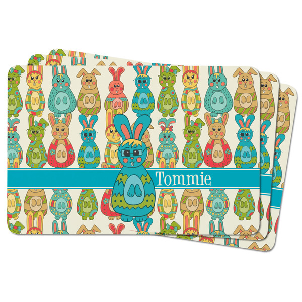 Fun Easter Bunnies Rectangular Fridge Magnet - THREE