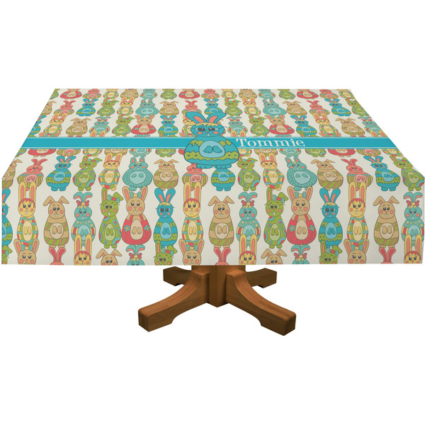 Fun Easter Bunnies Rectangular Tablecloths (Personalized)