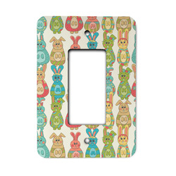 Fun Easter Bunnies Rocker Style Light Switch Cover
