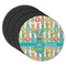 Fun Easter Bunnies Round Rubber Backed Coasters - Set of 4 (Personalized)