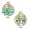 Fun Easter Bunnies Round Pet ID Tag - Large - Approval