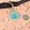 Fun Easter Bunnies Round Pet ID Tag - Large - In Context