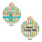 Fun Easter Bunnies Round Pet Tag - Front & Back