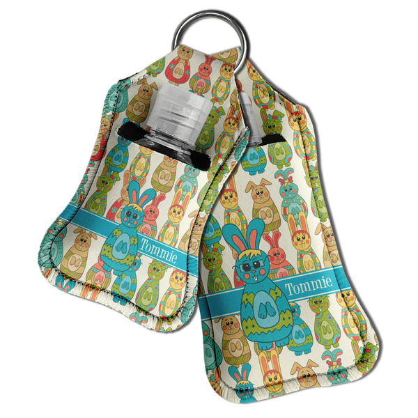 Fun Easter Bunnies Sanitizer Holder Keychain - Both in Case (PARENT)