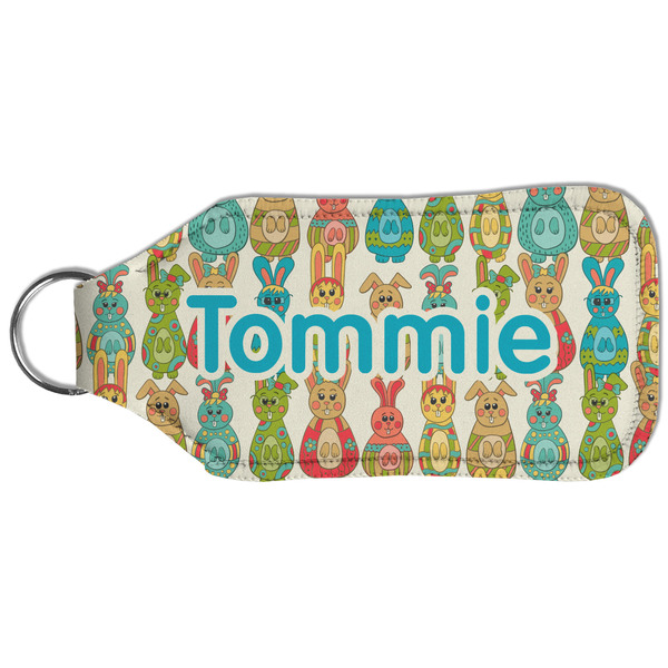 Fun Easter Bunnies Sanitizer Holder Keychain - Large (Back)