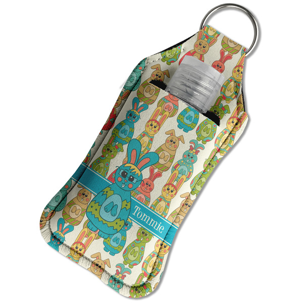 Fun Easter Bunnies Sanitizer Holder Keychain - Large in Case