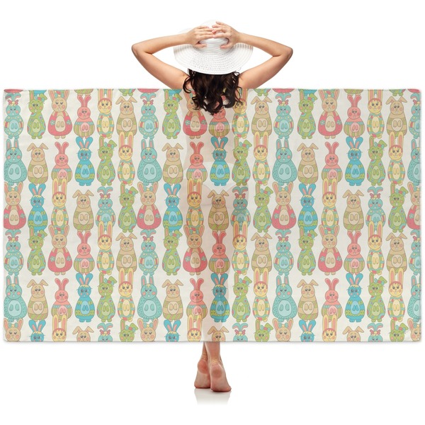 Custom Fun Easter Bunnies Sheer Sarong